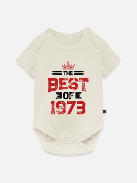 1973 best of - Baby Premium Kurzarmbody - Naturweiß