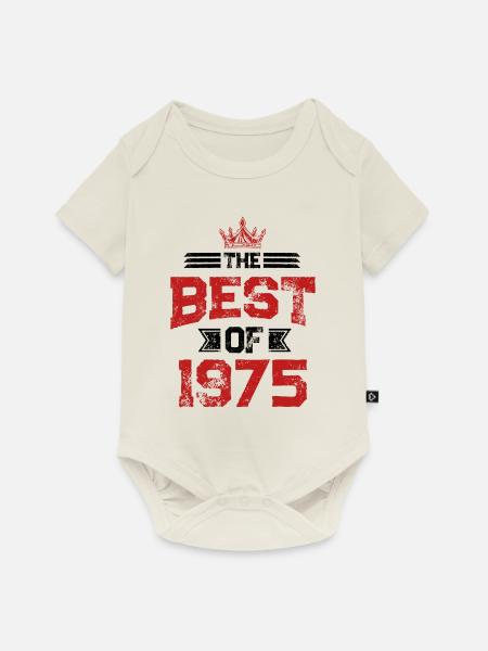 1975 best of - Baby Premium Kurzarmbody - Naturweiß