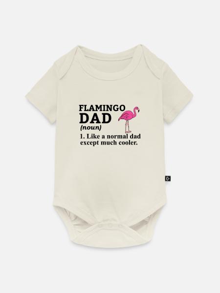 Flamingo Pink Flamingo Flamingo Geschenk - Baby Premium Kurzarmbody - Naturweiß