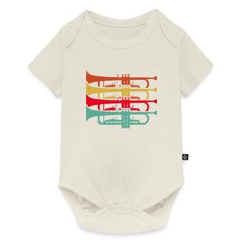 Trumpet TrumpetEr Musician Trumpet Player - Baby Premium short-sleeve bodysuit - off white - Front