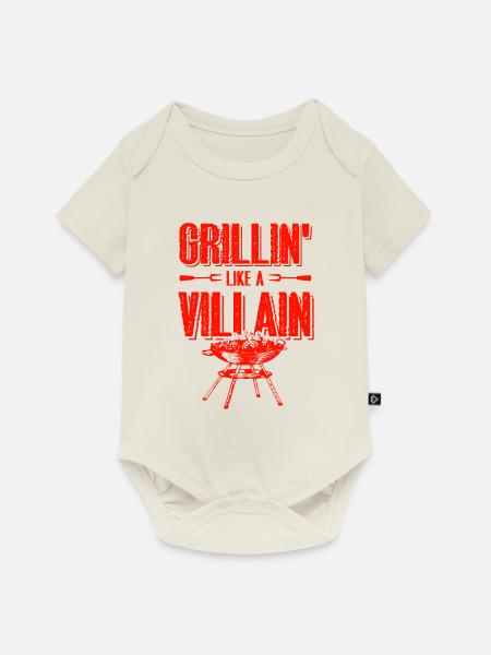 grillen lustiger spruch - Baby Premium Kurzarmbody - Naturweiß