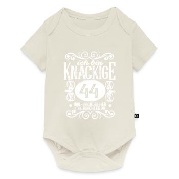44. Geburtstag ich bin 44 Jahre alt - Baby Premium Kurzarmbody - Naturweiß - Vorne