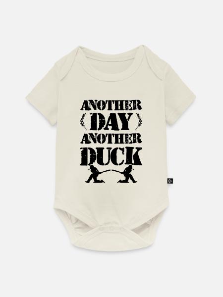 cricket duck - Baby Premium Kurzarmbody - Naturweiß