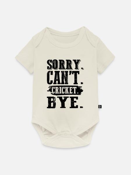 cricket sport - Baby Premium Kurzarmbody - Naturweiß