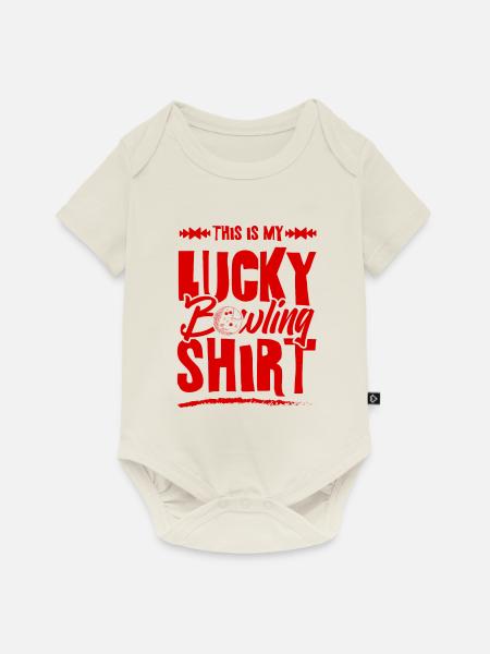 Bowling Shirt - Baby Premium Kurzarmbody - Naturweiß
