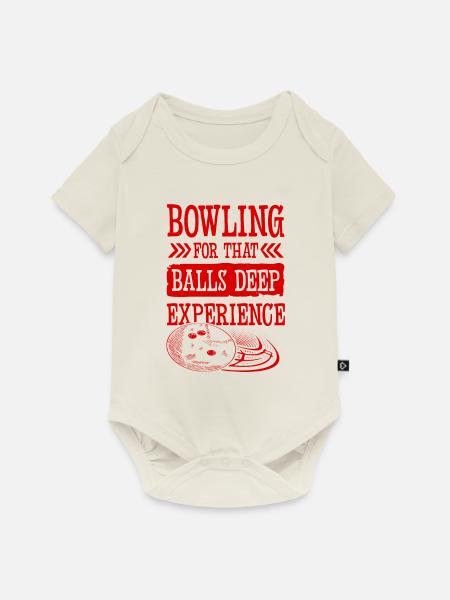 Bowling Experiment - Baby Premium Kurzarmbody - Naturweiß