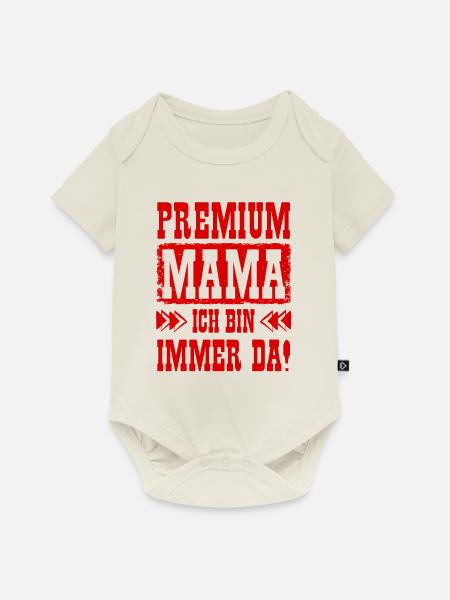 Beste Mama der Welt - Baby Premium Kurzarmbody - Naturweiß