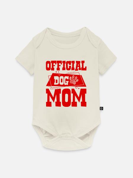 Hunde Mama - Baby Premium Kurzarmbody - Naturweiß