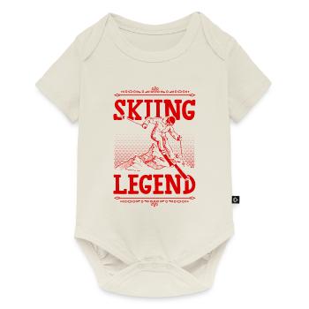 Légende du ski - Body à manches courtes Premium Bébé - blanc cassé - Devant