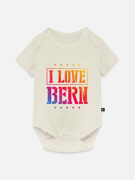I Love Bern - Baby Premium Kurzarmbody - Naturweiß