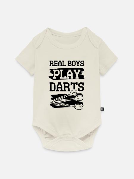dart jungs - Baby Premium Kurzarmbody - Naturweiß