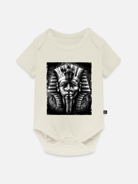 Pharao Porträt - Baby Premium Kurzarmbody - Naturweiß