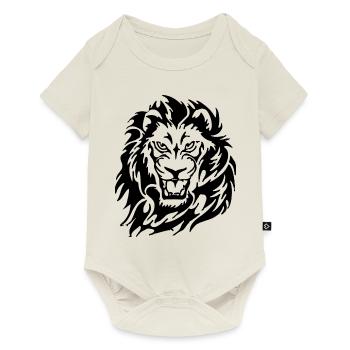 Angry Lion - Baby Premium short-sleeve bodysuit - off white - Front