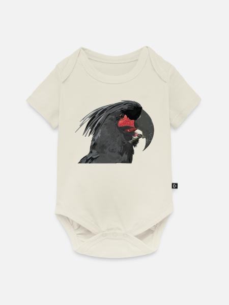 Palmkakadu - Baby Premium Kurzarmbody - Naturweiß
