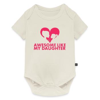 Fantastic as my daughter design for mom - Baby Premium short-sleeve bodysuit - off white - Front