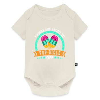 Things are on the verge of pop-sicle-off - Baby Premium short-sleeve bodysuit - off white - Front