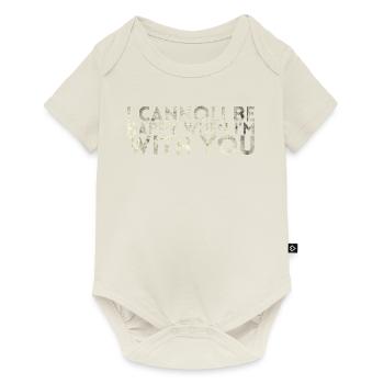 I can be happy when I am with you - Baby Premium short-sleeve bodysuit - off white - Front