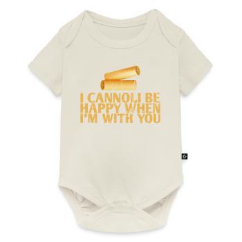 I can be happy when I am with you - Baby Premium short-sleeve bodysuit - off white - Front