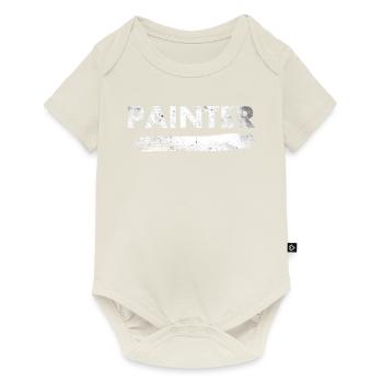 Maler-dekorateur-design Pour les peintres-artistes - Body à manches courtes Premium Bébé - blanc cassé - Devant