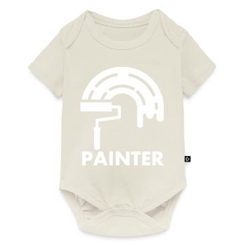 Maler-dekorateur-design Pour les peintres-artistes - Body à manches courtes Premium Bébé - blanc cassé - Devant