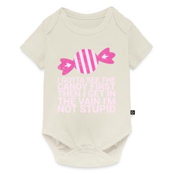 I need the first funny humor for adults - Baby Premium short-sleeve bodysuit - off white - Front