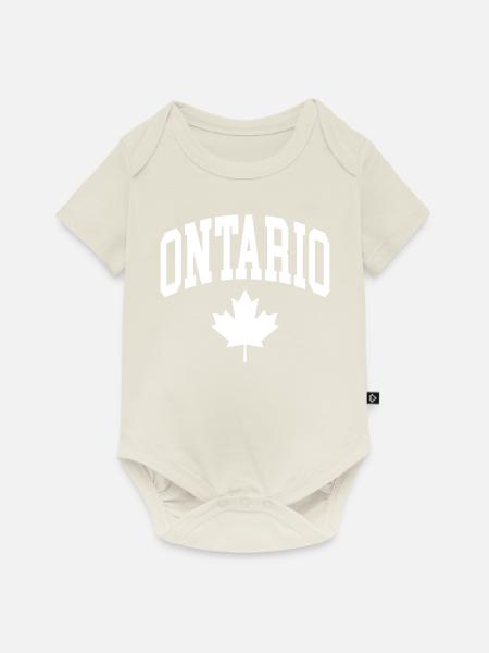 Ontario - Baby Premium Kurzarmbody - Naturweiß