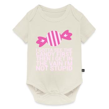 I need the first funny humor for adults - Baby Premium short-sleeve bodysuit - off white - Front