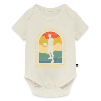 Life is amazing, Pickleball does it - Baby Premium short-sleeve bodysuit - off white - Front