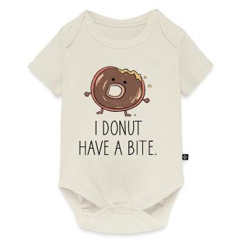 I Donut have a bite - Baby Premium Kurzarmbody - Naturweiß - Vorne