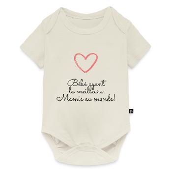 Meilleure Mamie ! - Body à manches courtes Premium Bébé - blanc cassé - Devant