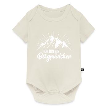 Bergmädchen Wandern Berge Bergsteigen Outdoor - Baby Premium Kurzarmbody - Naturweiß - Vorne