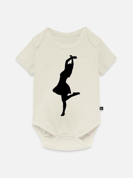 ballet tänzerin - Baby Premium Kurzarmbody - Naturweiß