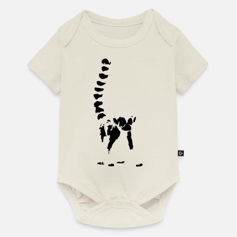 maki - Body à manches courtes Premium Bébé - blanc cassé