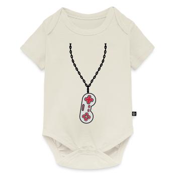 Necklace Jewelry Old Controller - Baby Premium short-sleeve bodysuit - off white - Front