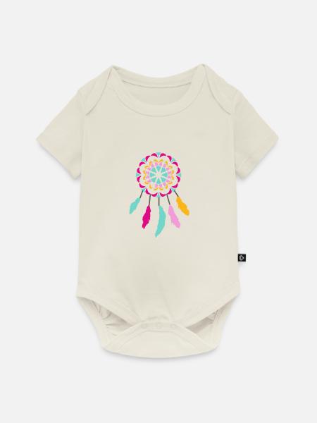 Traumfänger - Baby Premium Kurzarmbody - Naturweiß