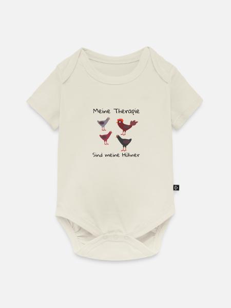 hühner auf dem bauernhof | hühner therapie - Baby Premium Kurzarmbody - Naturweiß