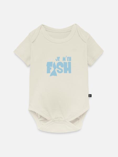 Fish - Baby Premium Kurzarmbody - Naturweiß