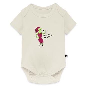 Papagena - dans les couleurs de votre choix - Body à manches courtes Premium Bébé - blanc cassé - Devant