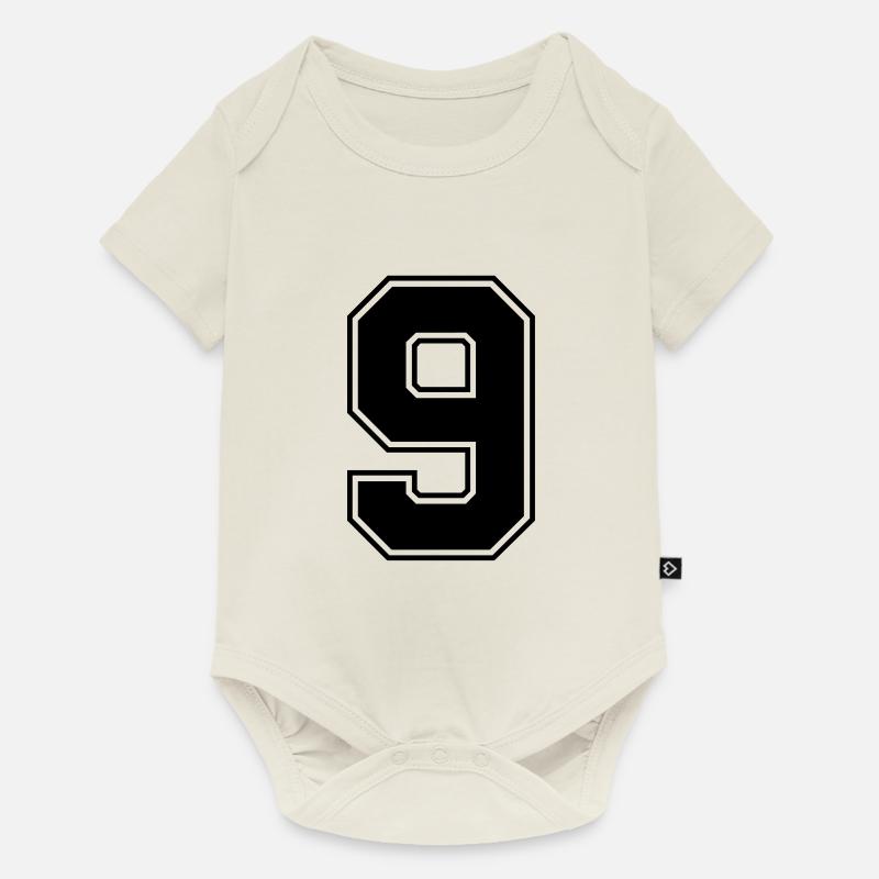 9 - Baby Premium Kurzarmbody - Naturweiß