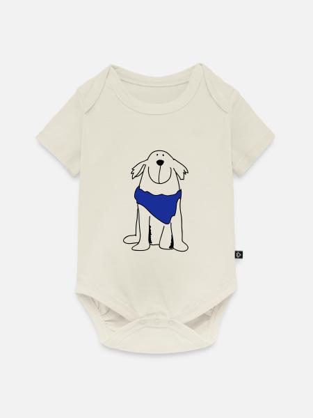 Netter Retriever - Baby Premium Kurzarmbody - Naturweiß