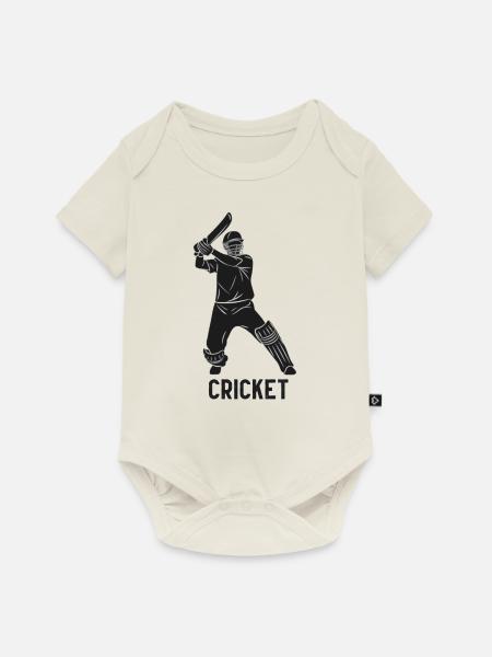 Cricket - Baby Premium Kurzarmbody - Naturweiß