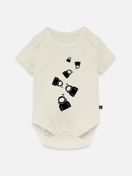 Astronaut Icon symbol - Baby Premium Kurzarmbody - Naturweiß
