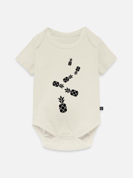 ananas frucht - Baby Premium Kurzarmbody - Naturweiß
