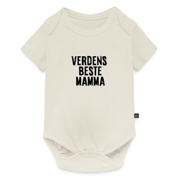 la meilleure maman du monde - Body à manches courtes Premium Bébé - blanc cassé - Devant