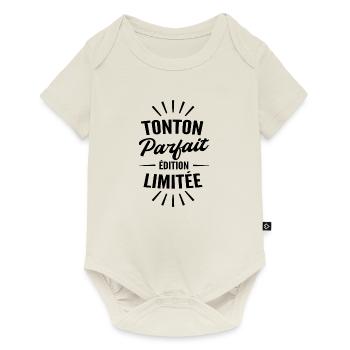 tonton parfait édition limitée - Body à manches courtes Premium Bébé - blanc cassé - Devant