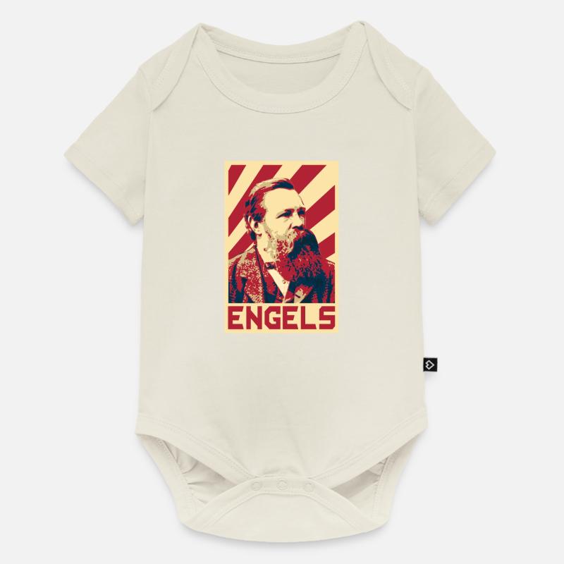 Friedrich Engels - Body à manches courtes Premium Bébé - blanc cassé