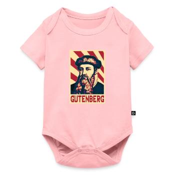 Johannes Gutenberg - Body à manches courtes Premium Bébé - rose - Devant