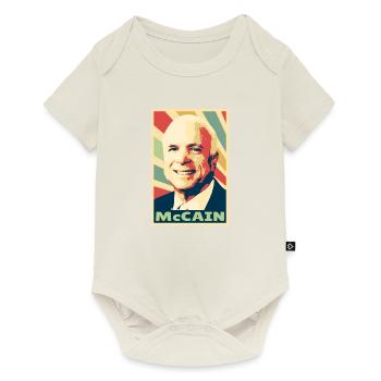 John McCain Colores vintage - Body à manches courtes Premium Bébé - blanc cassé - Devant