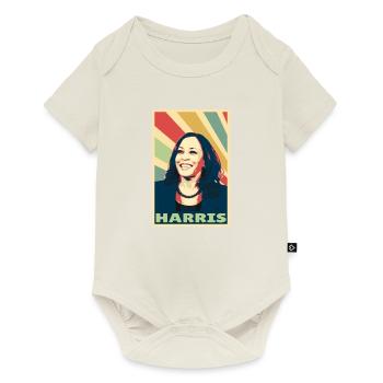 Kamala Harris Colors Vintage - Body à manches courtes Premium Bébé - blanc cassé - Devant