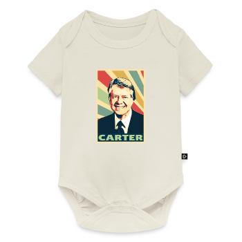 Jimmy Carter Vintage Farben - Baby Premium Kurzarmbody - Naturweiß - Vorne
